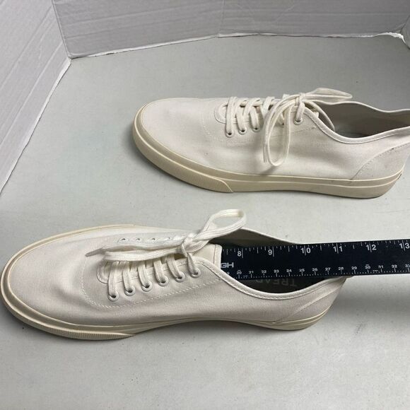 TREAD BY EVERLANE Unisex White Sneakers Female 12.5 Male 10.5 New With Defects - Picture 5 of 10